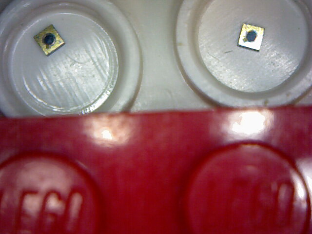 MWIR detector chips in small LEGO enclosure